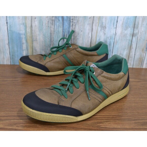 ECCO Other - Ecco Street Premiere Men's Spikeless Golf Shoes Size 12 (46) Retro Brown Green